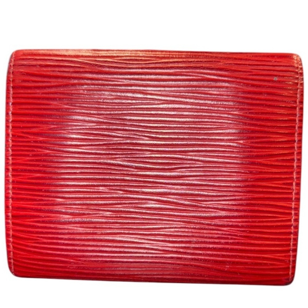 Louis Vuitton Authentic Vintage Epi Leather wallet card holder in red. 4x3 WLT - Picture 3 of 11
